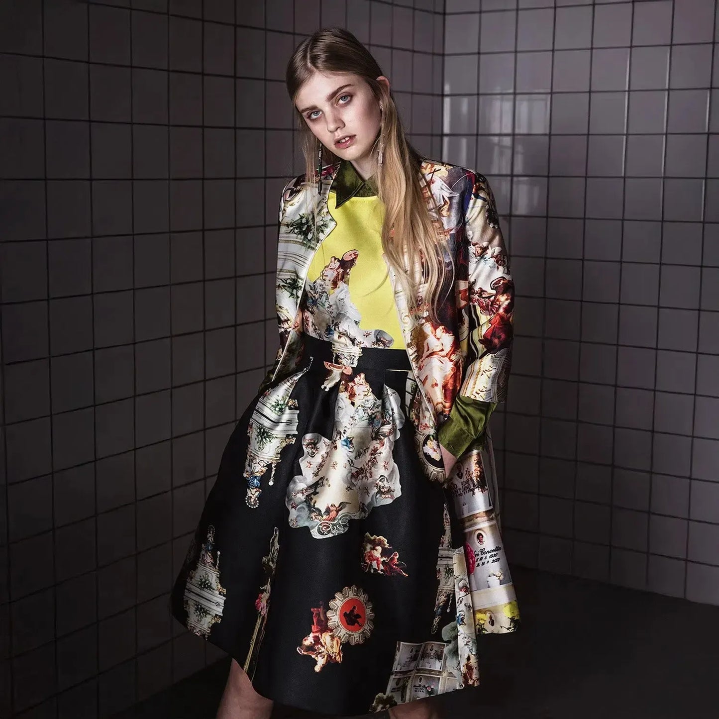 Custommade Knee-Length Skirt - Special Print