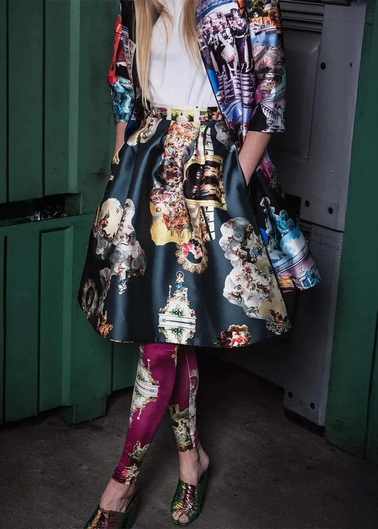 Custommade Knee-Length Skirt - Special Print