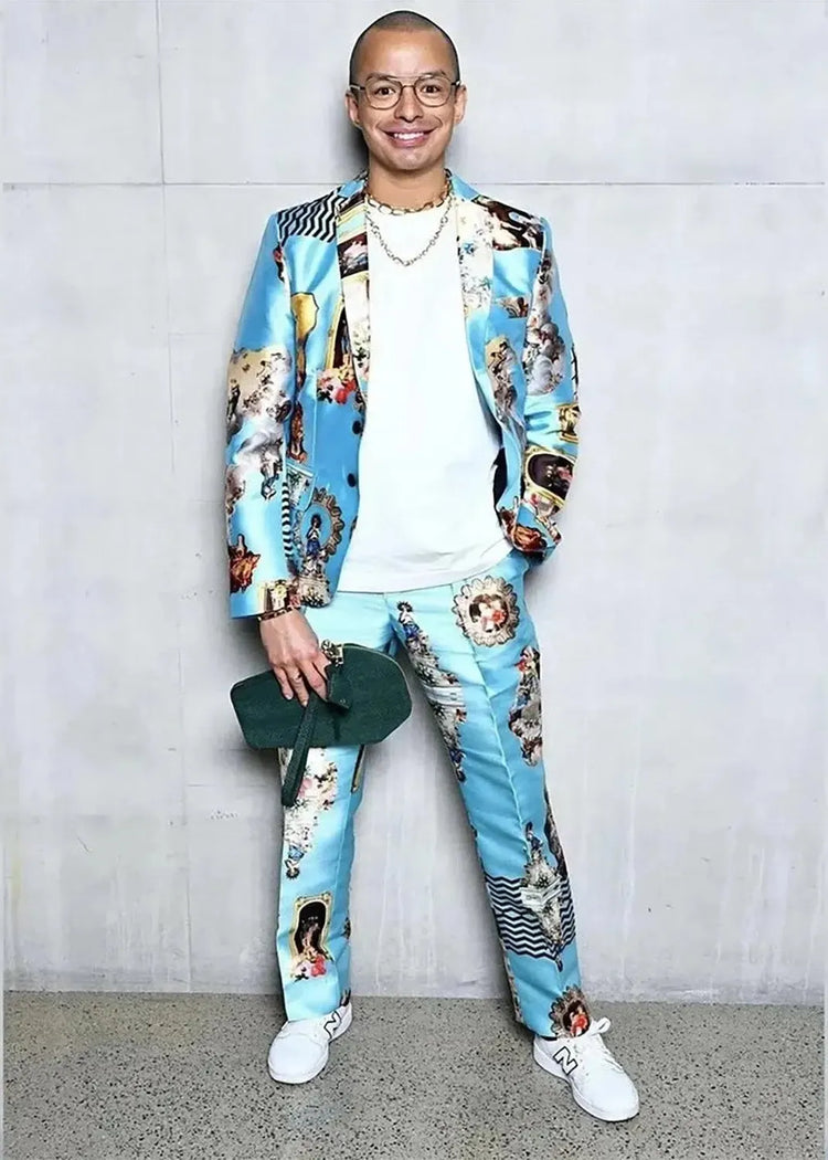 Custom-Made Men's Tailored Blazer - Special Print