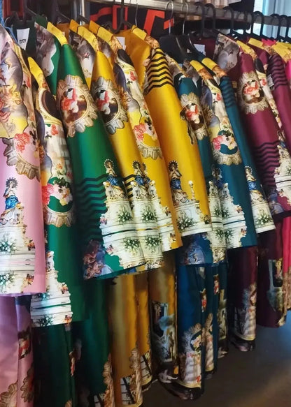 Custom-Made Straight Dress - Special Print