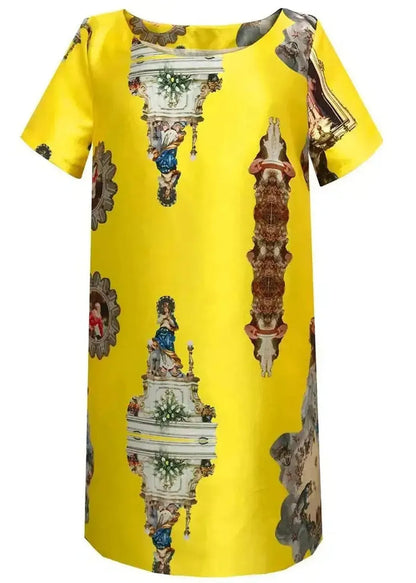 Custom-Made Straight Dress - Special Print