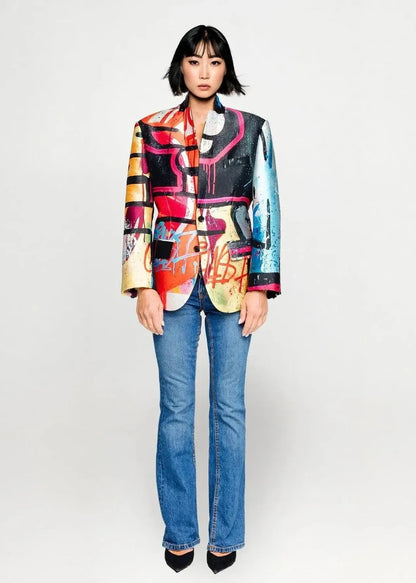 Custom-Made Tailored Blazer - Special Print