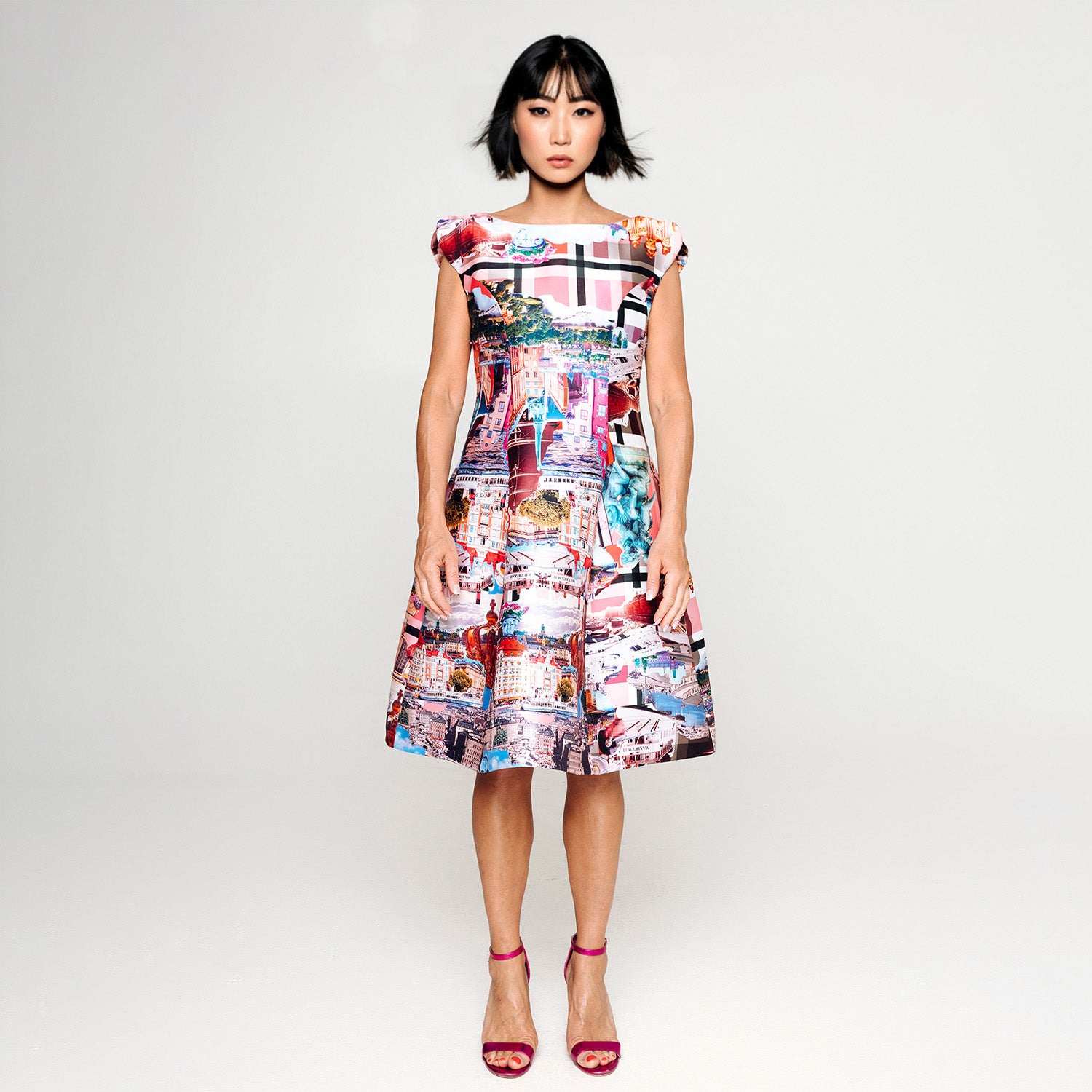 Custommade Your measurments Midi Dress - Special Print