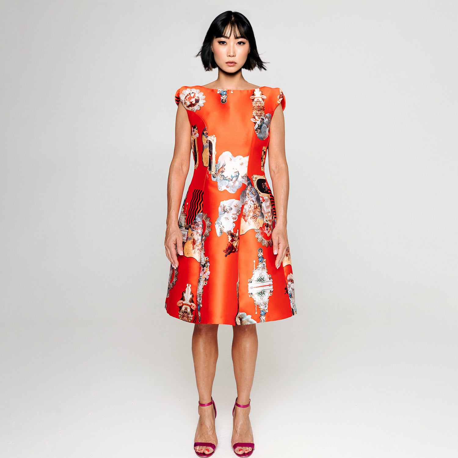 Custommade Your measurments Midi Dress - Special Print
