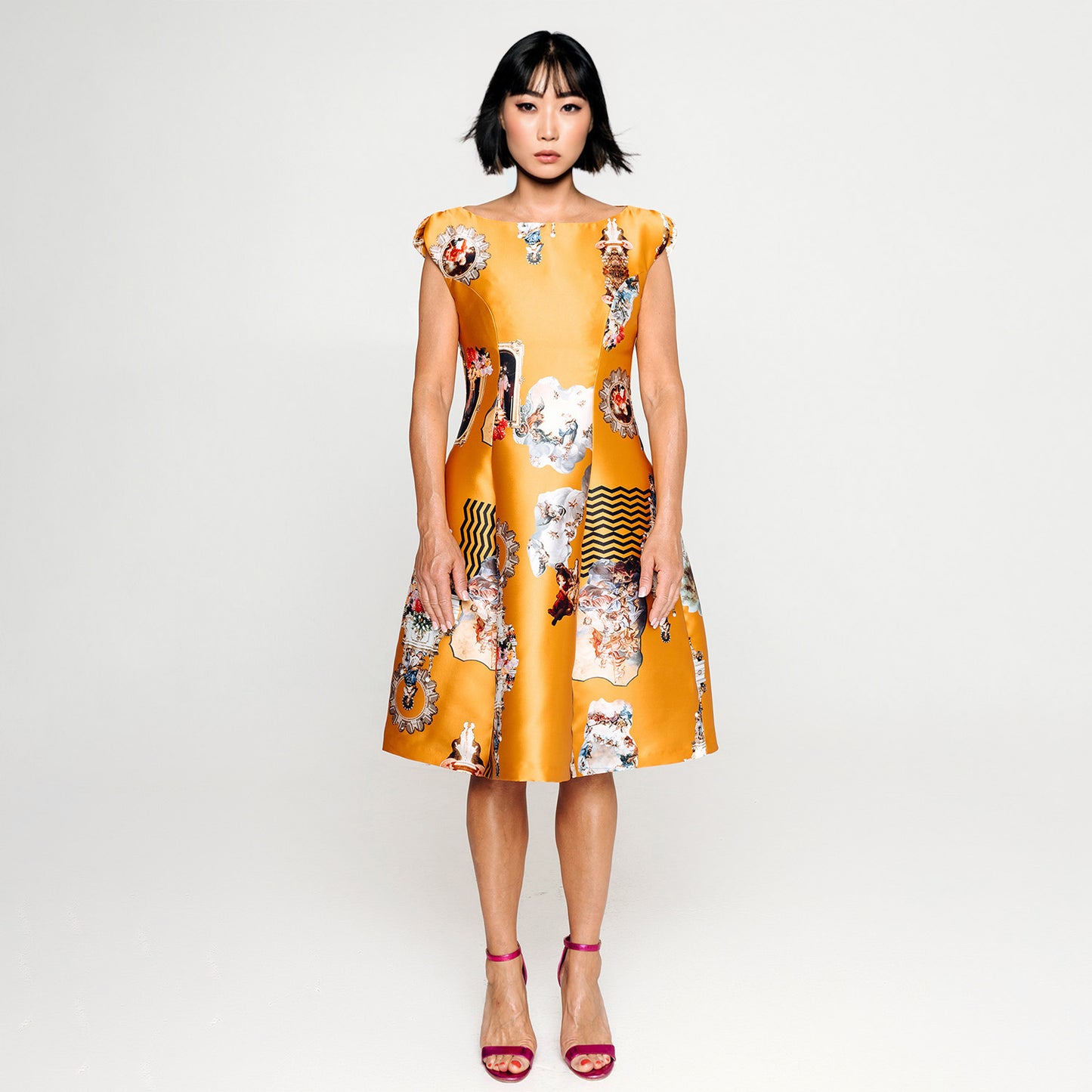 Custommade Your measurments Midi Dress - Special Print