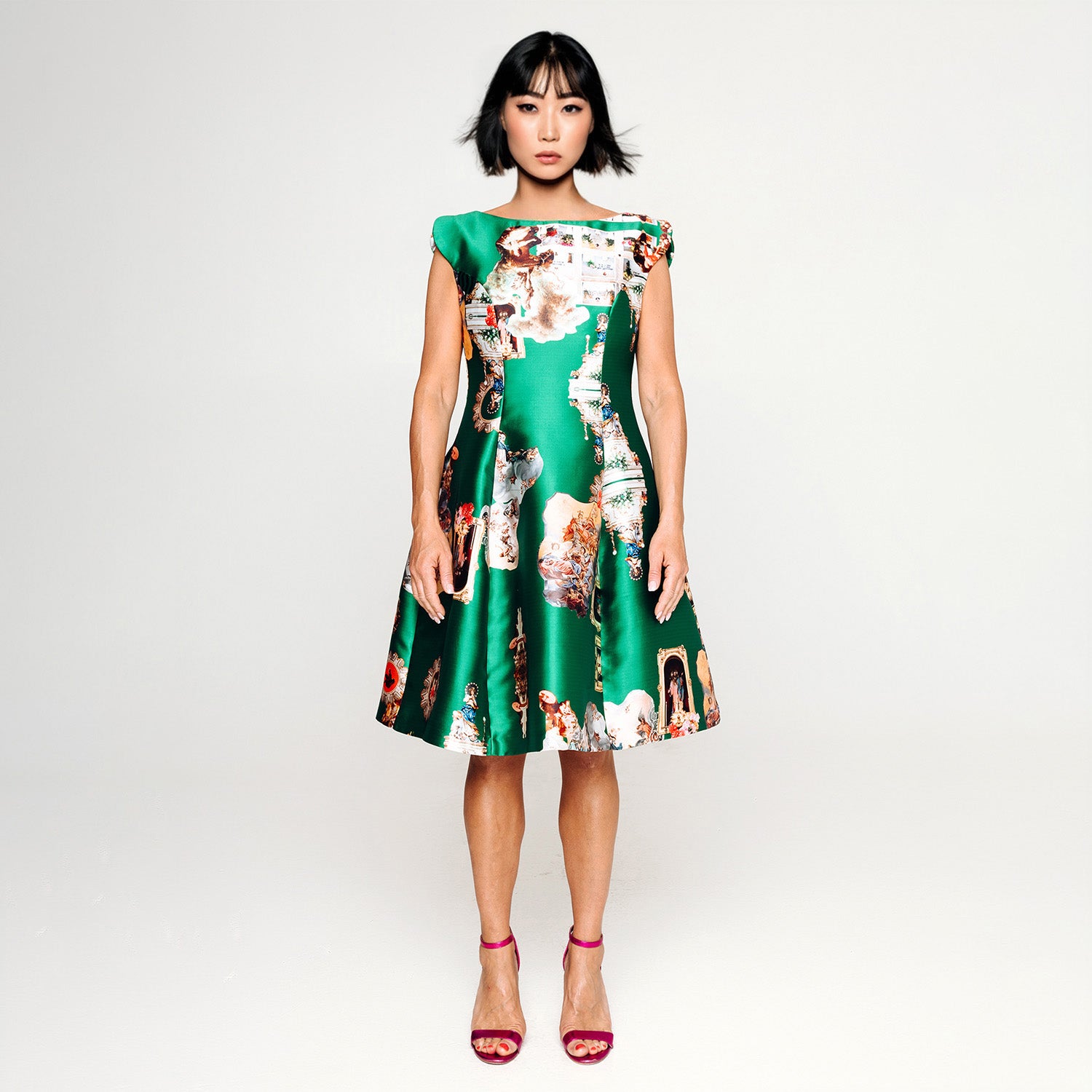 Custommade Your measurments Midi Dress - Special Print