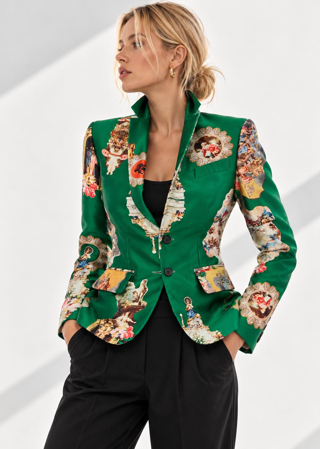 Tailored Blazer - Sicily Green