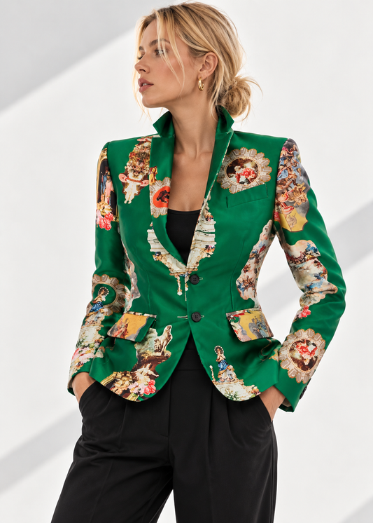 Tailored Blazer - Sicily Green