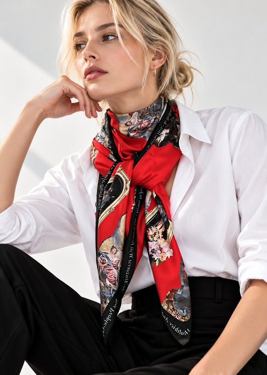 Scarf - Sicily Red