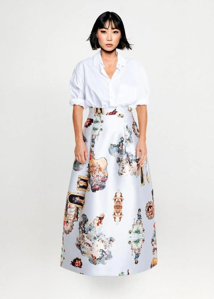 Evening Skirt - Sicily Dirty White
