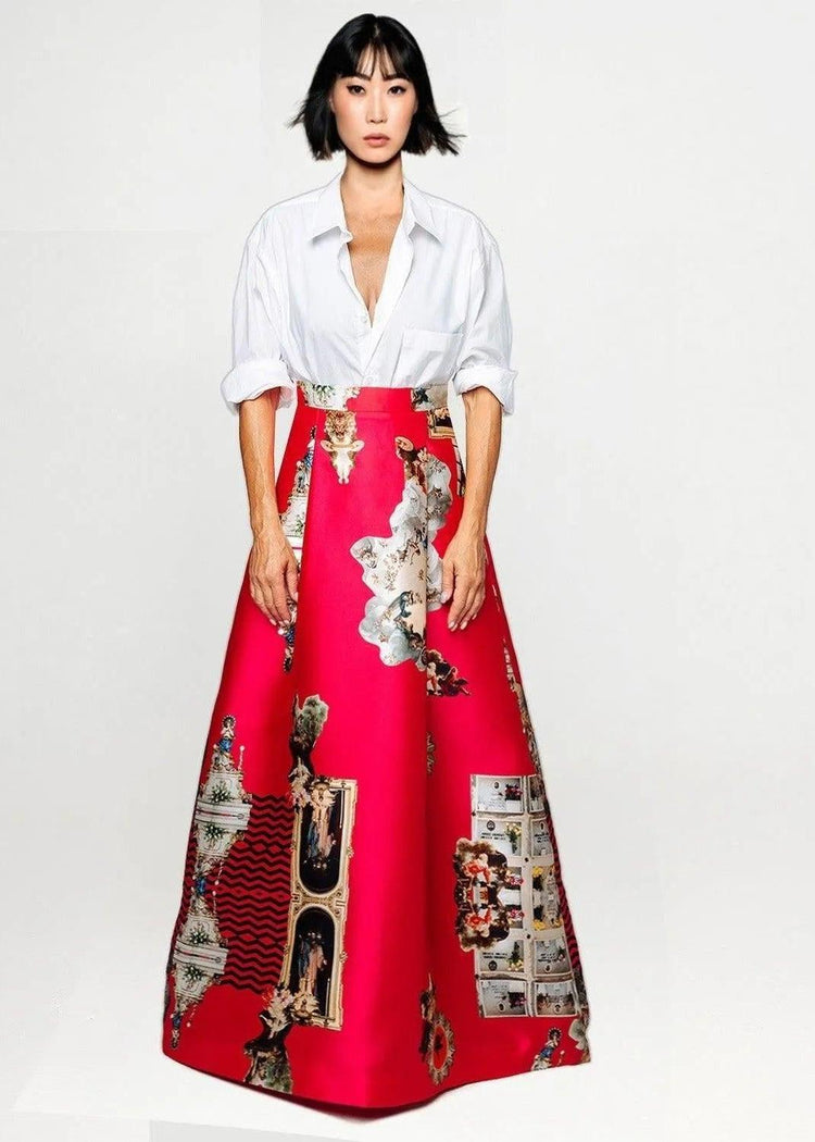 Evening Skirt - Sicily Hot Pink