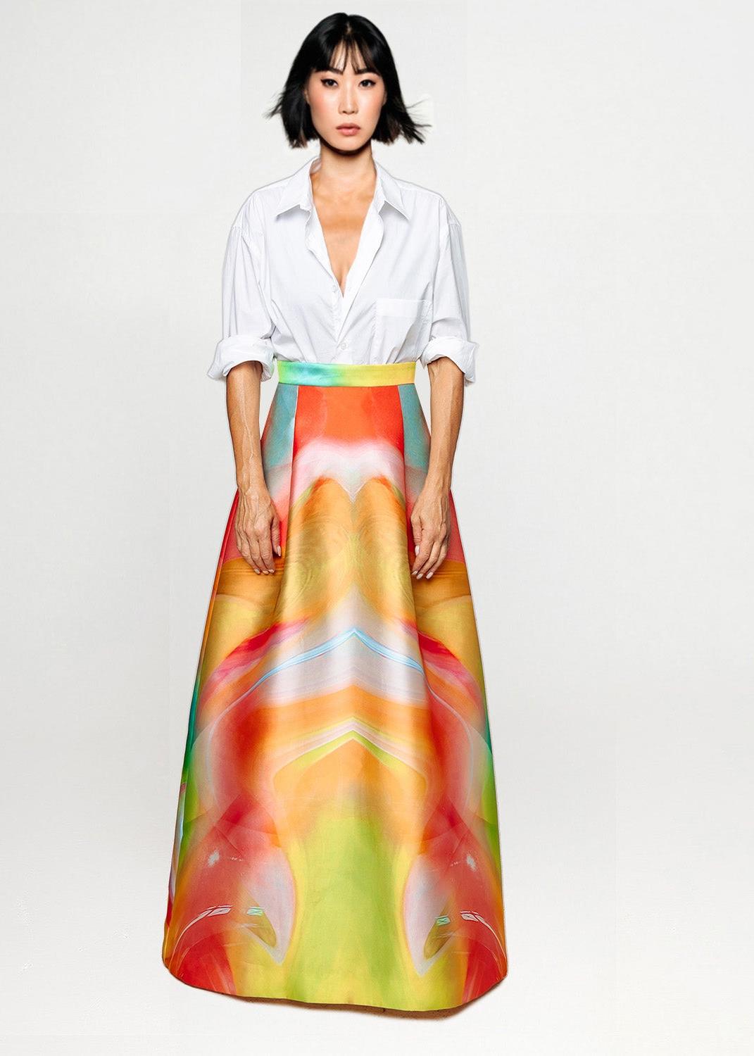 Evening Skirt - Smokeflow yellow