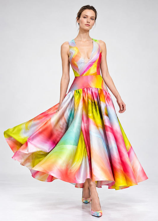 Vest Dress Smokeflow Yellow – Sculpted Waist
