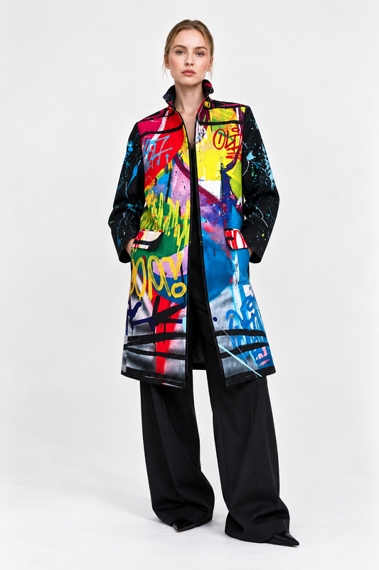 Paletau Spring Coat - Street Art