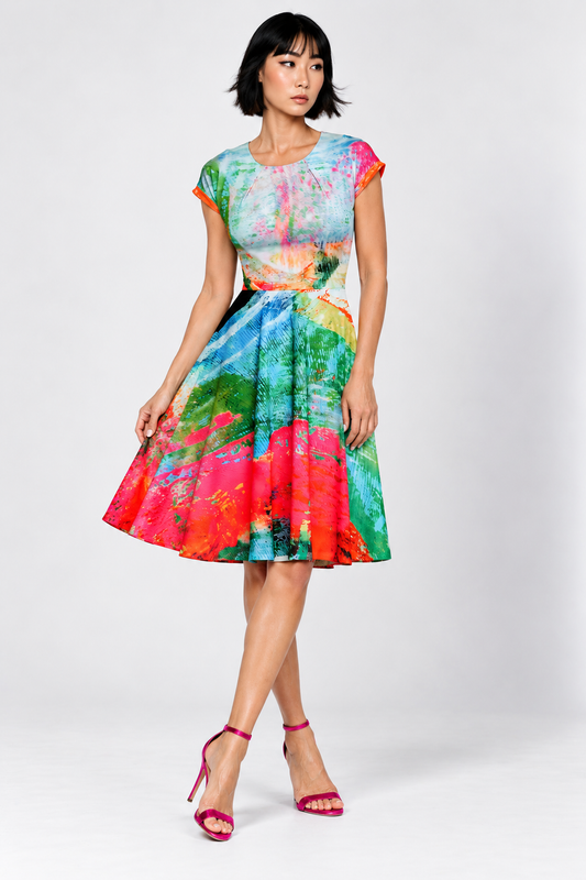 Sporty Dress - Mother Pink Red Green