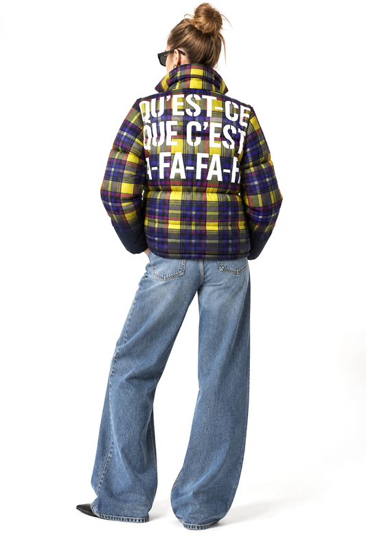 Puffer – Tartan Yellow Purple