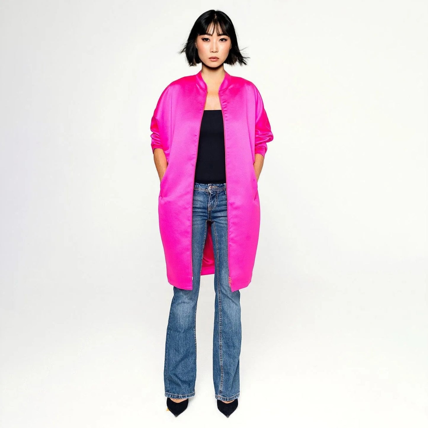 Festive Coat - Hot Pink