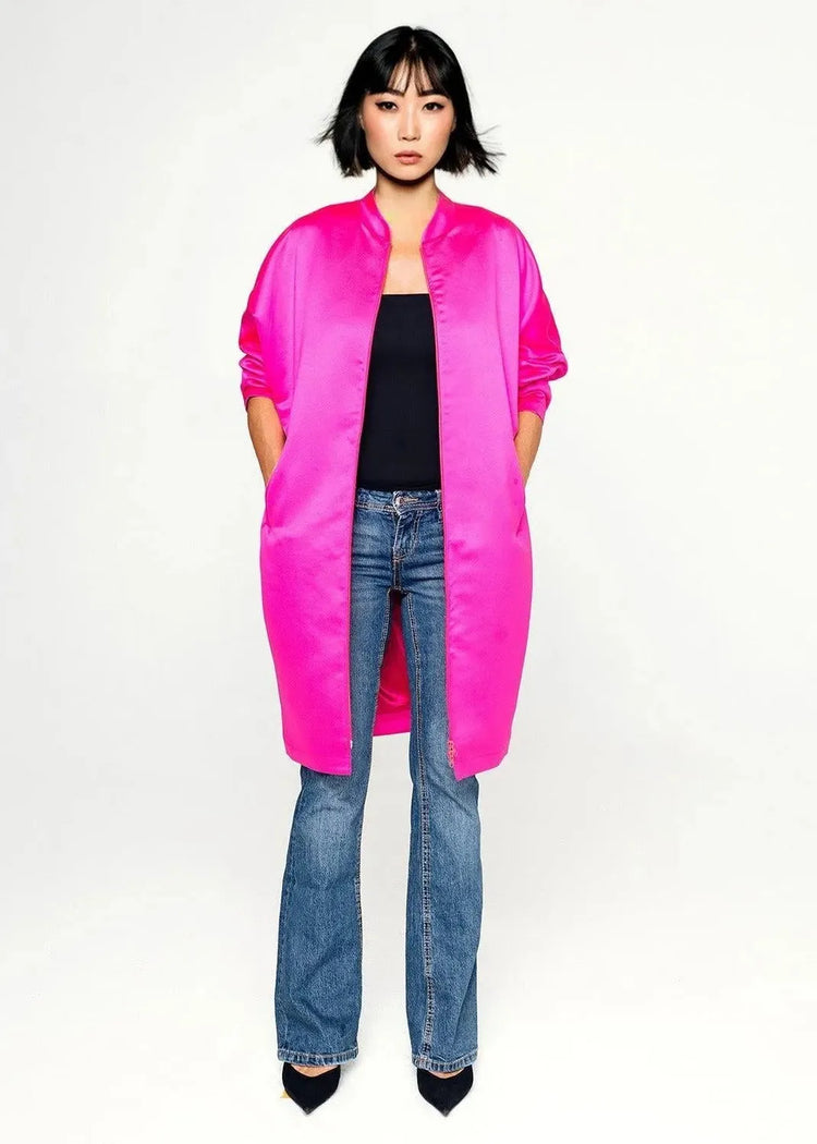 Festive Coat - Hot Pink