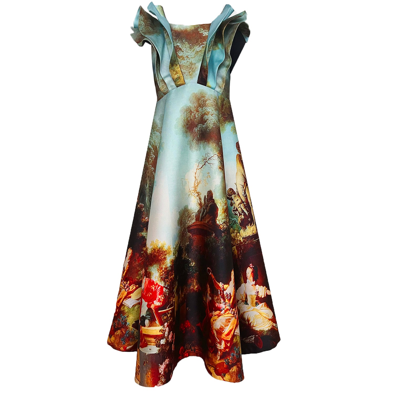 Garden Royal Vest Dress – Sculptural Collar | maxjenny!