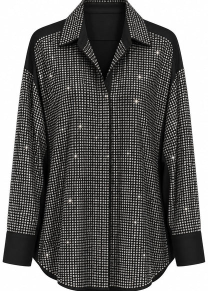 Swarovski Crystal Pyjama Set – Black