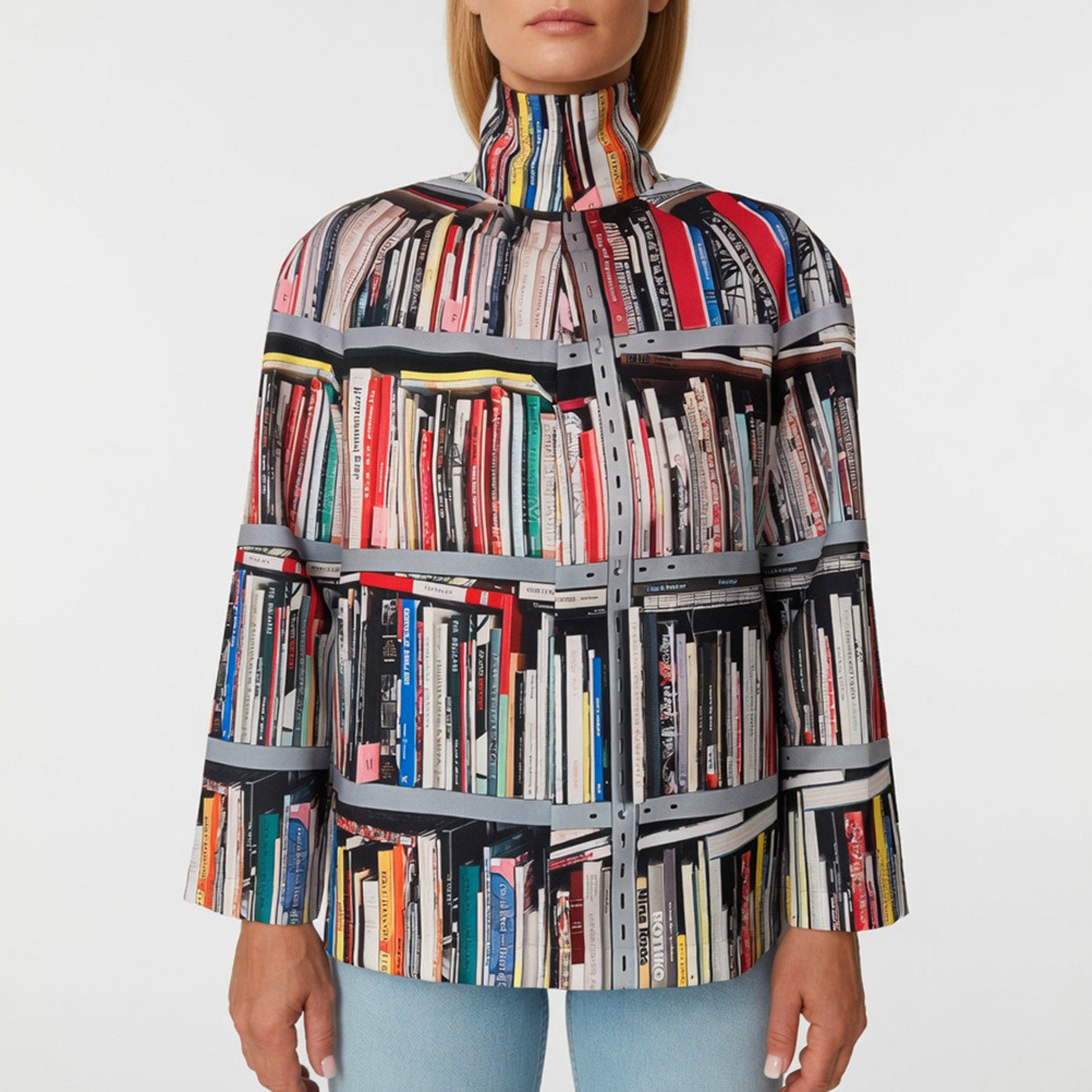 High Neck Top - Bookshelf of art