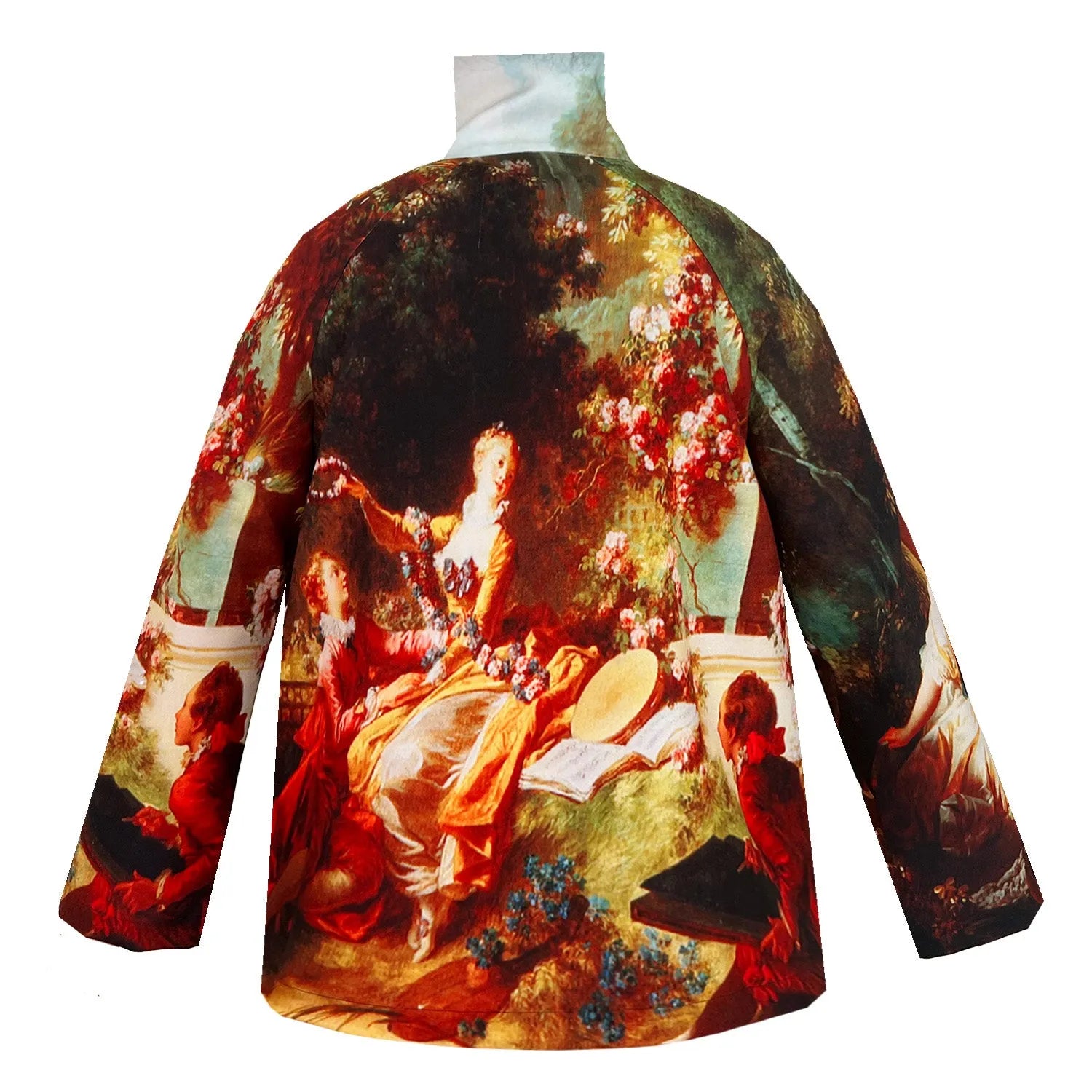 High Neck Top - Garden Royal