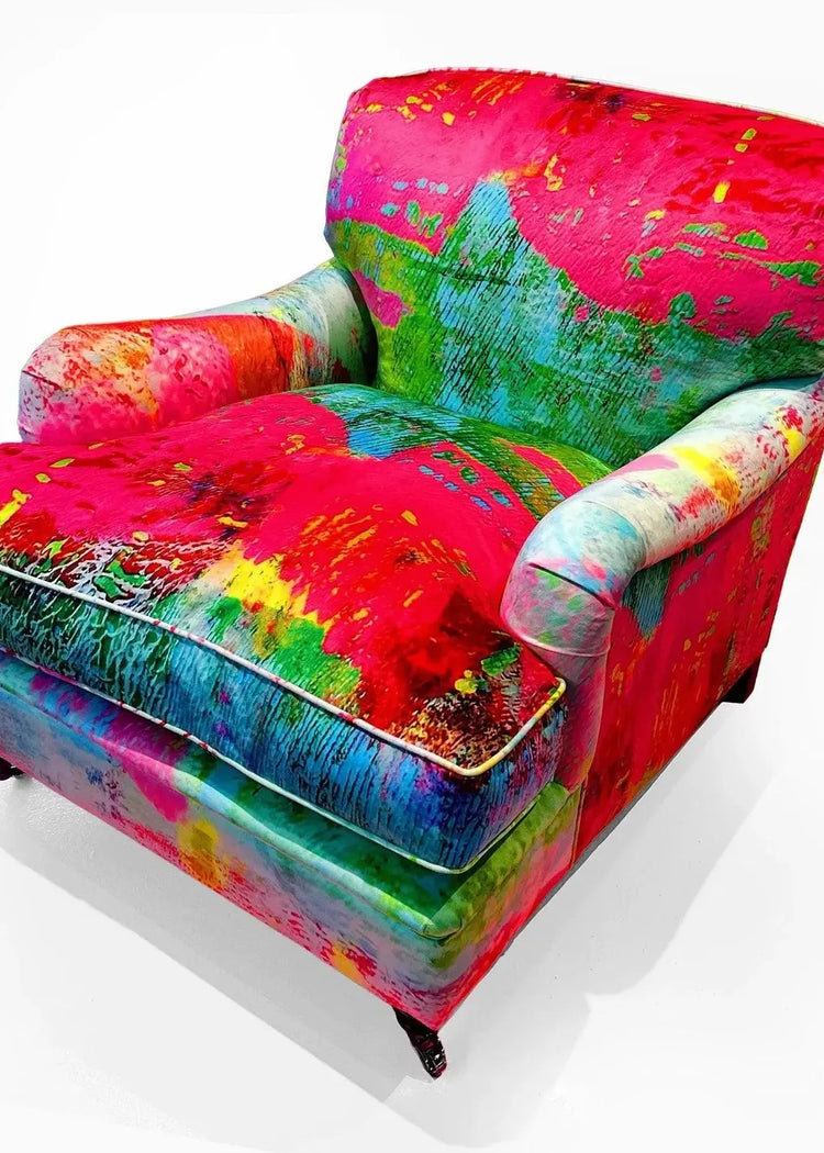 Howard Armchair - Mother Pink Red Green