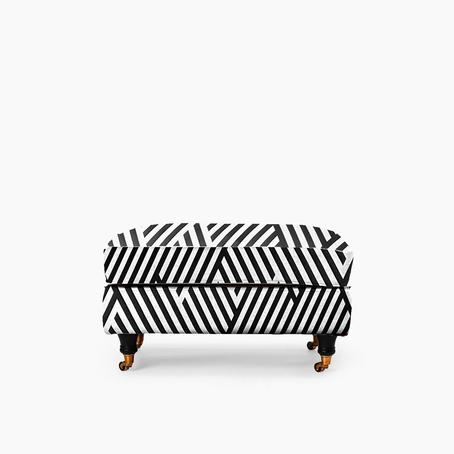 Howard Footstool - Black & White