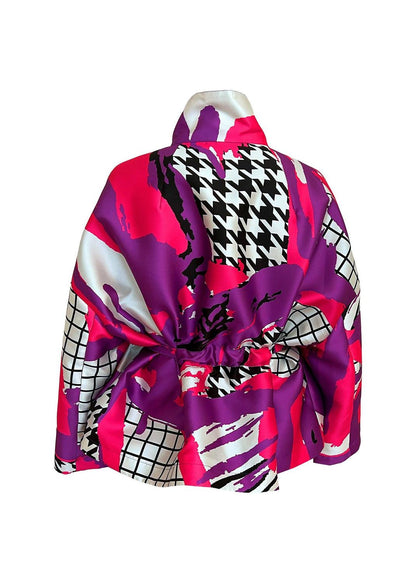 Square Boxy Jacket - Arty Pink Purple