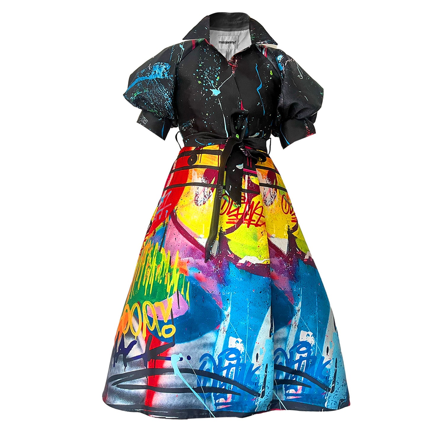 Custommade Slå-Om Skjortekjole – Special Print | maxjenny!