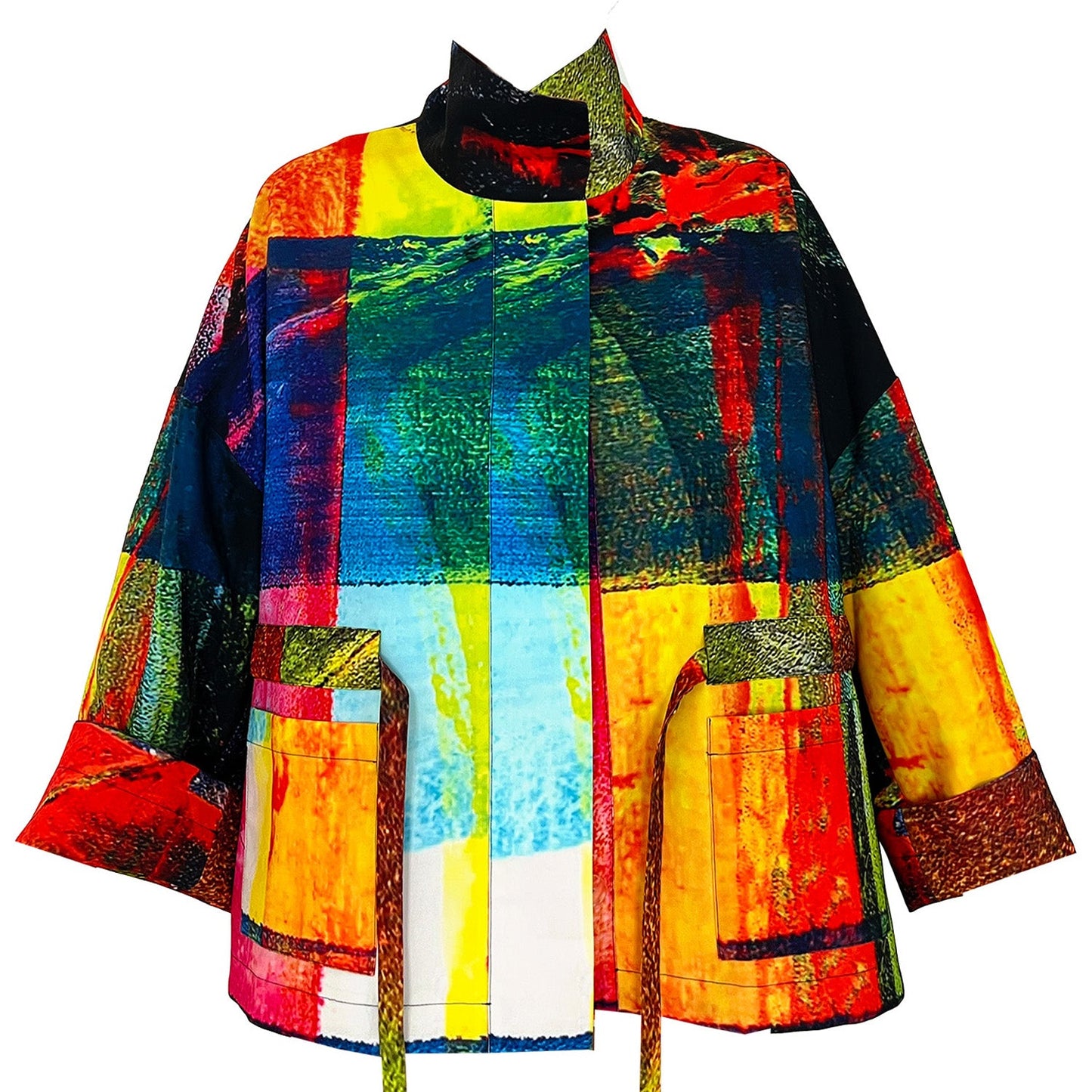 Square boxy Jacket print multi