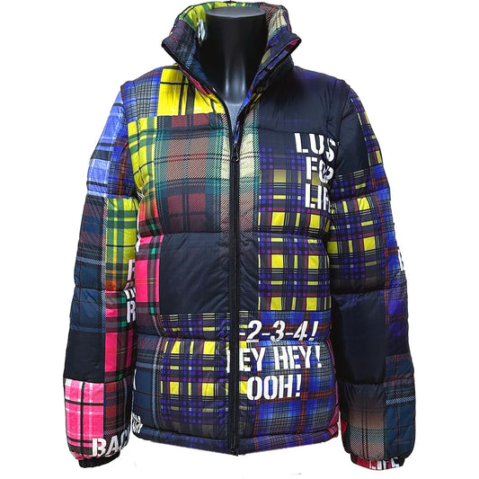 SALE downjacket tartan with removable arms multi