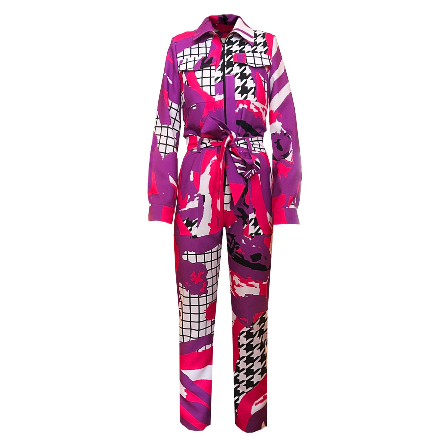 Jumpsuit - Arty Pink Purple