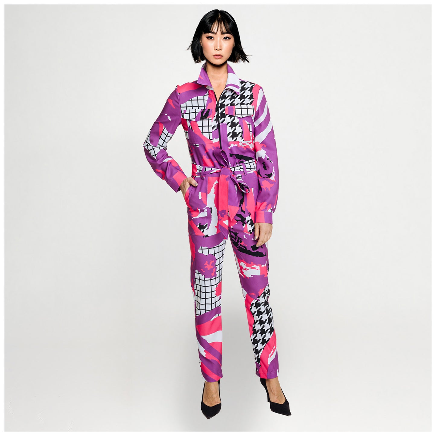 Jumpsuit - Arty Pink Purple