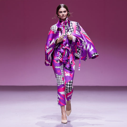 Jumpsuit - Arty Pink Purple