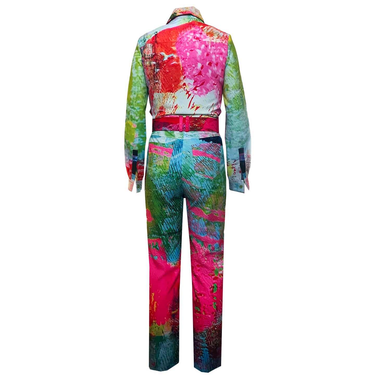 Jumpsuit - Mother Pink Red Green
