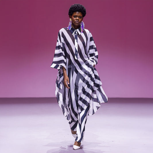 Kaftan Black & White – maxjenny!