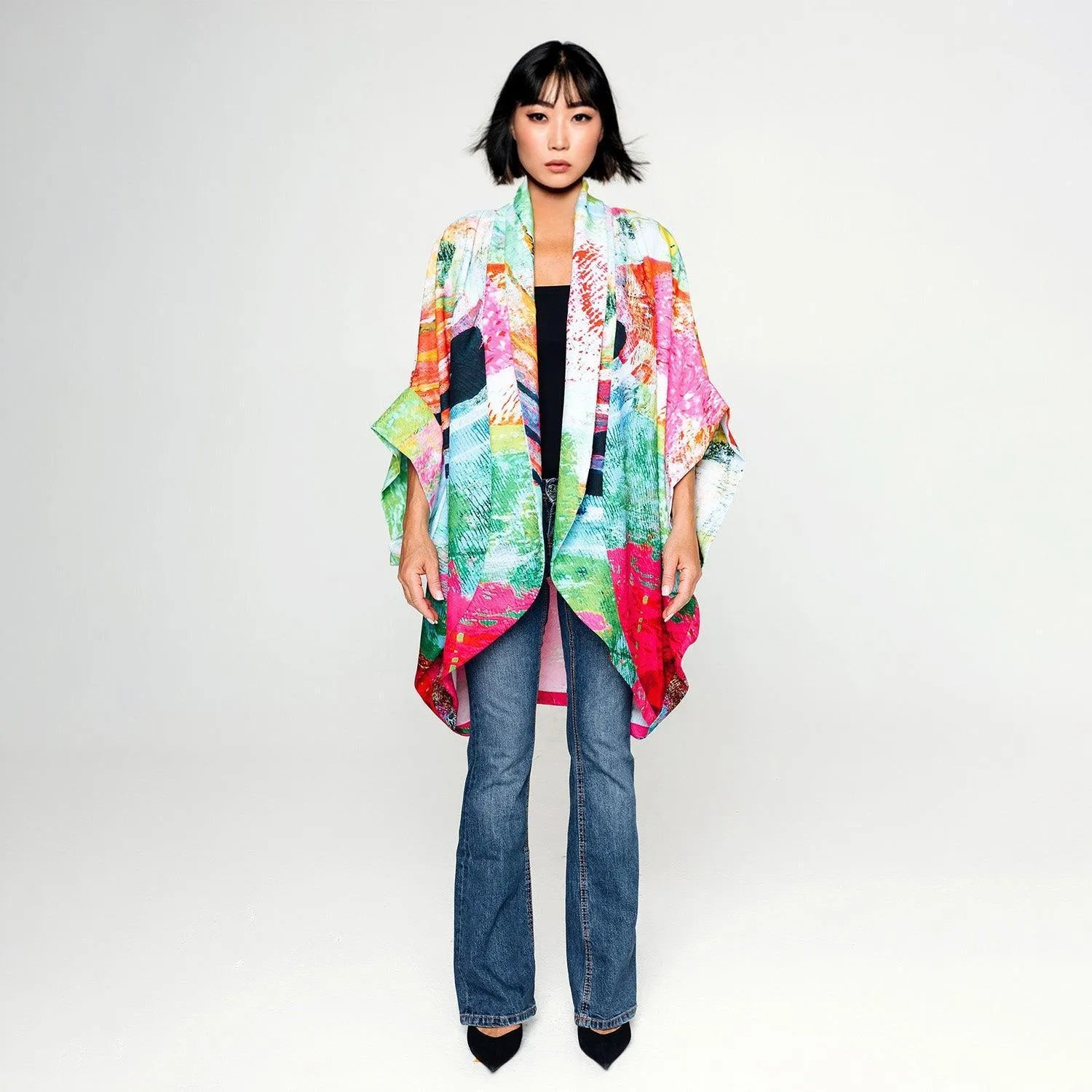 Kaftan - Mother Pink Red Green