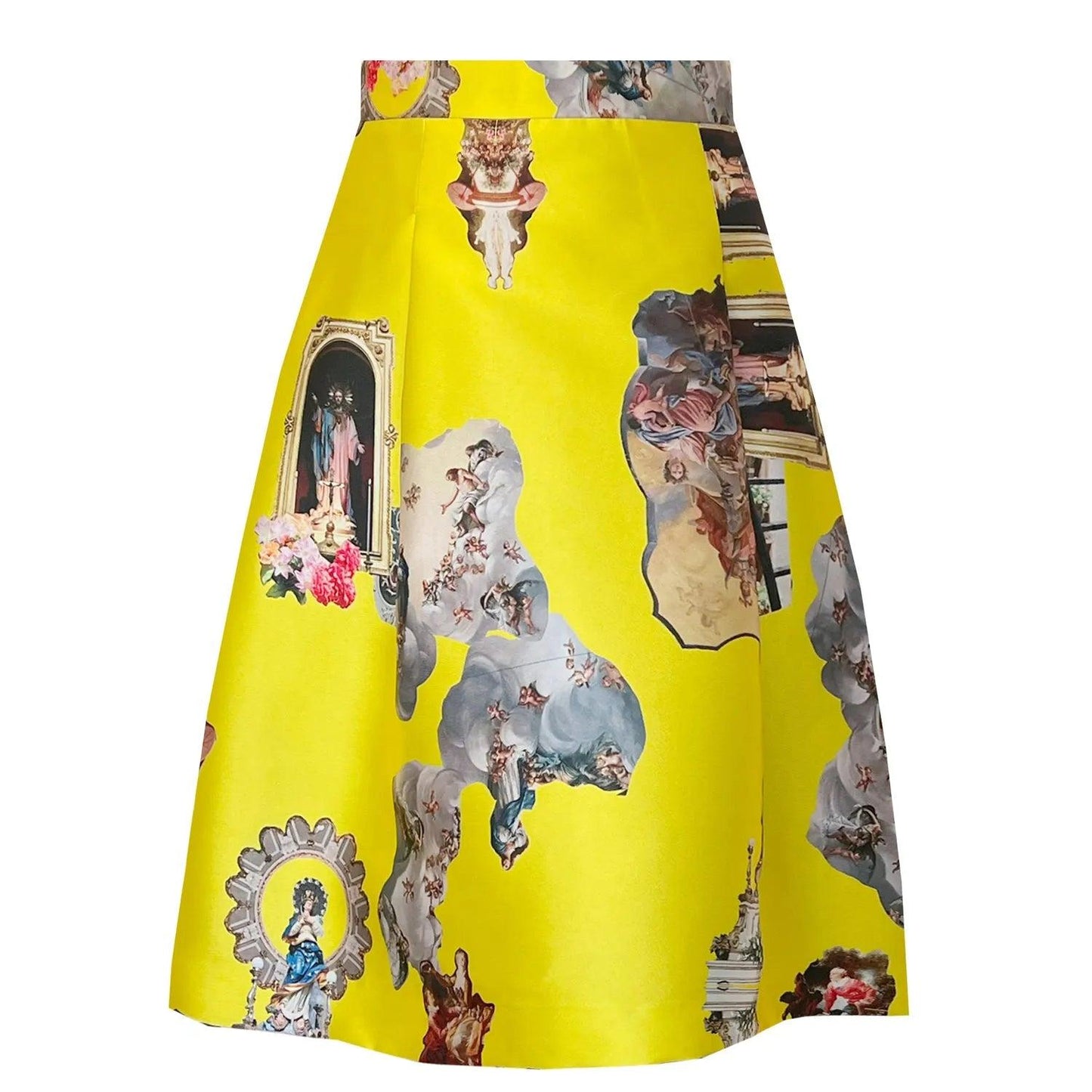 Knee-Length Skirt - Sicily Yellow