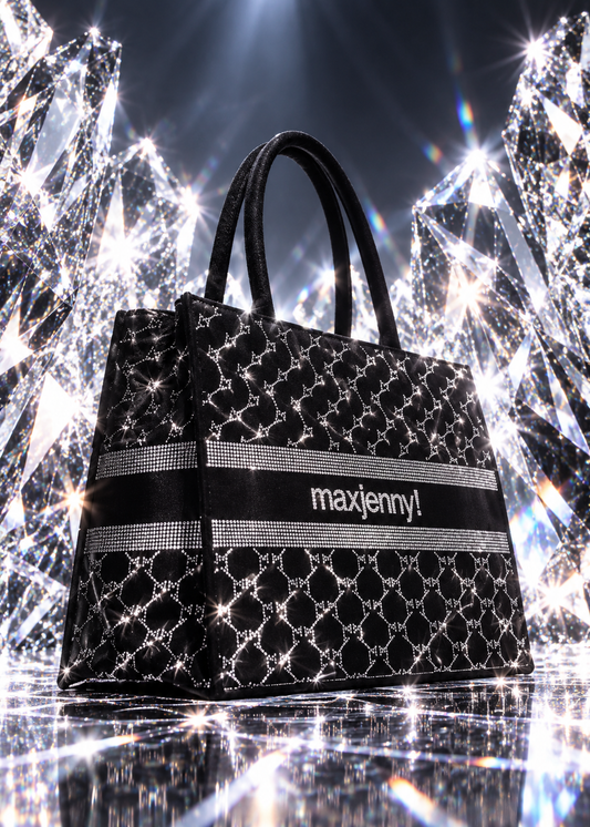 Bag - Black with Swarovski Details