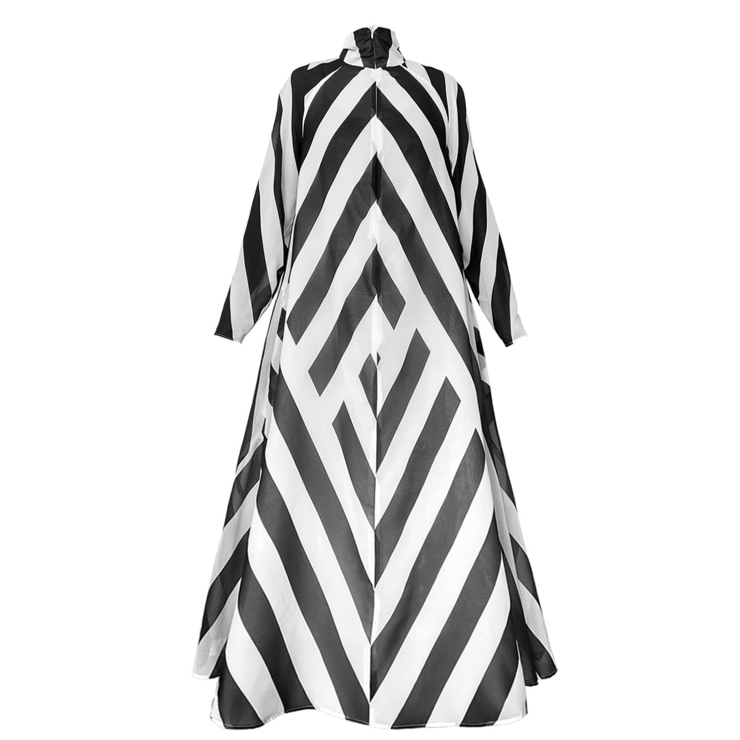 A-Linien-Kleid - Schwarz-Weiß gemustert | maxjenny!