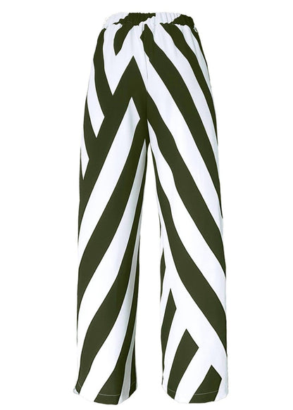 Wide Slouchy Pants - Black & White