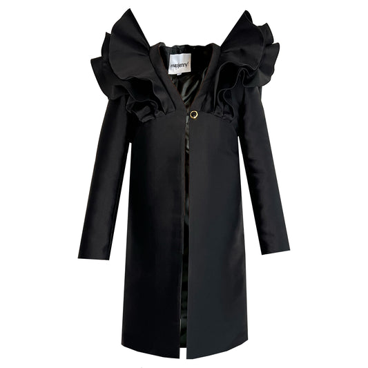 Black Butterfly Occasioncoat Longarmed