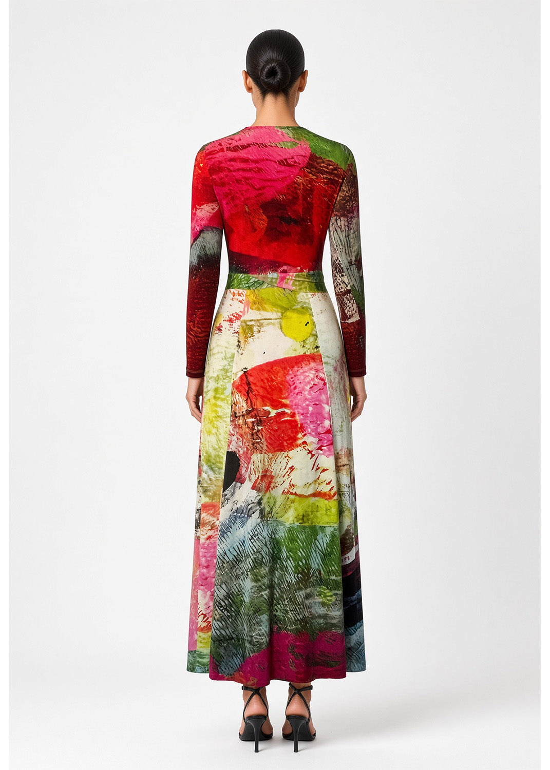 Wrap bodycon Dress – Mother Pink Red Green