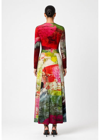 Wrap bodycon Dress – Mother Pink Red Green