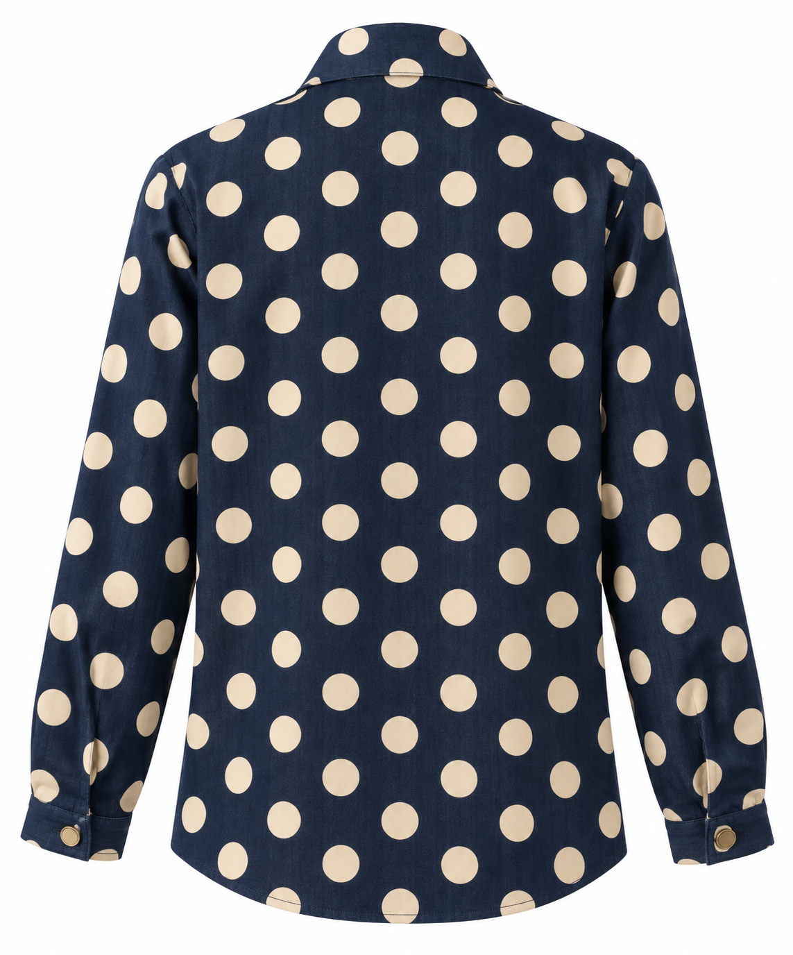 Mønstret denimkjorte – dot