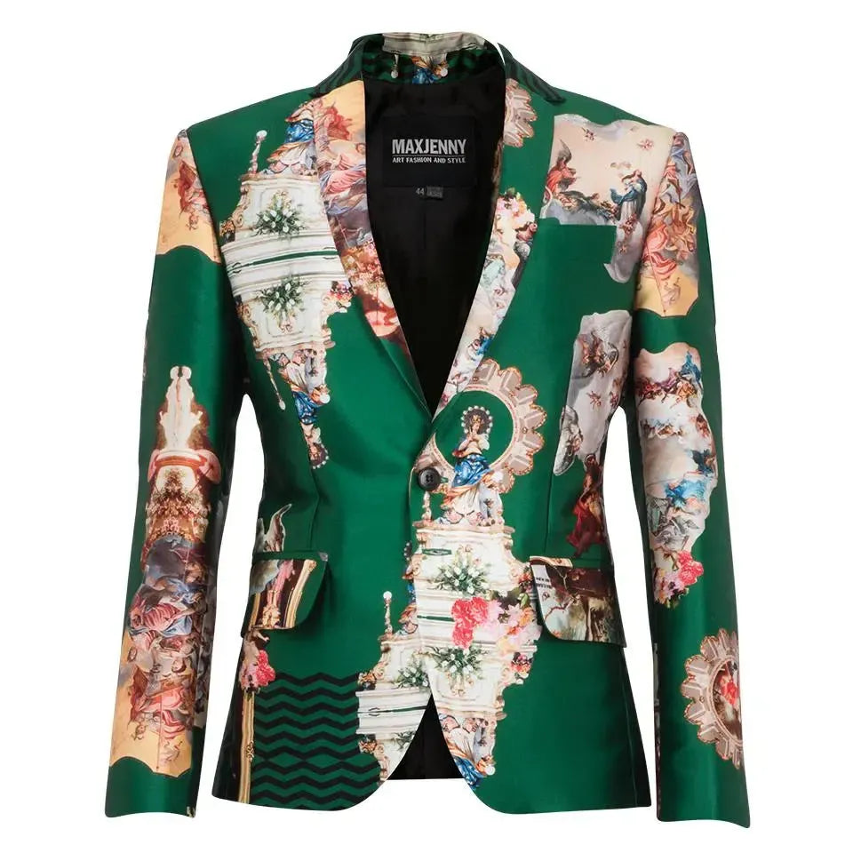 Men's Tailored Blazer - Sicily Green