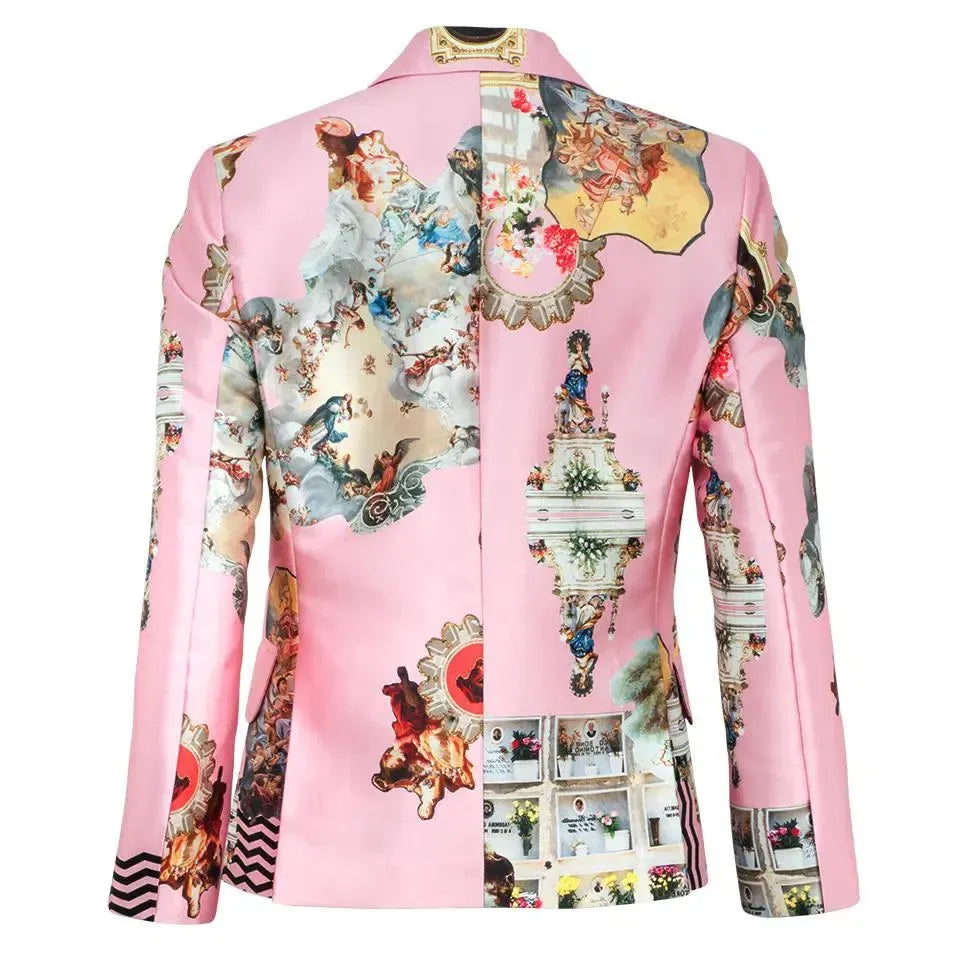 Men's Tailored Blazer - Sicily Powder Pink