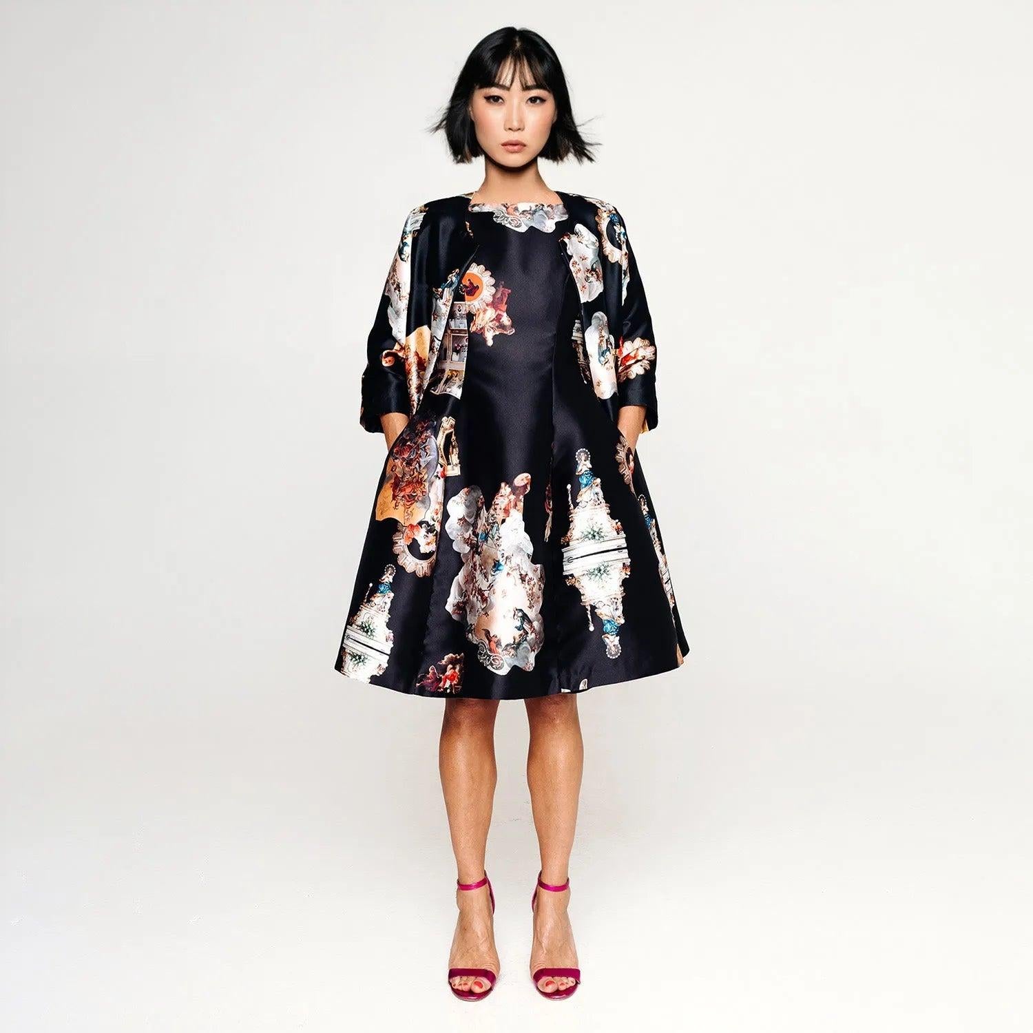 Midi Dress C - Sicily Black