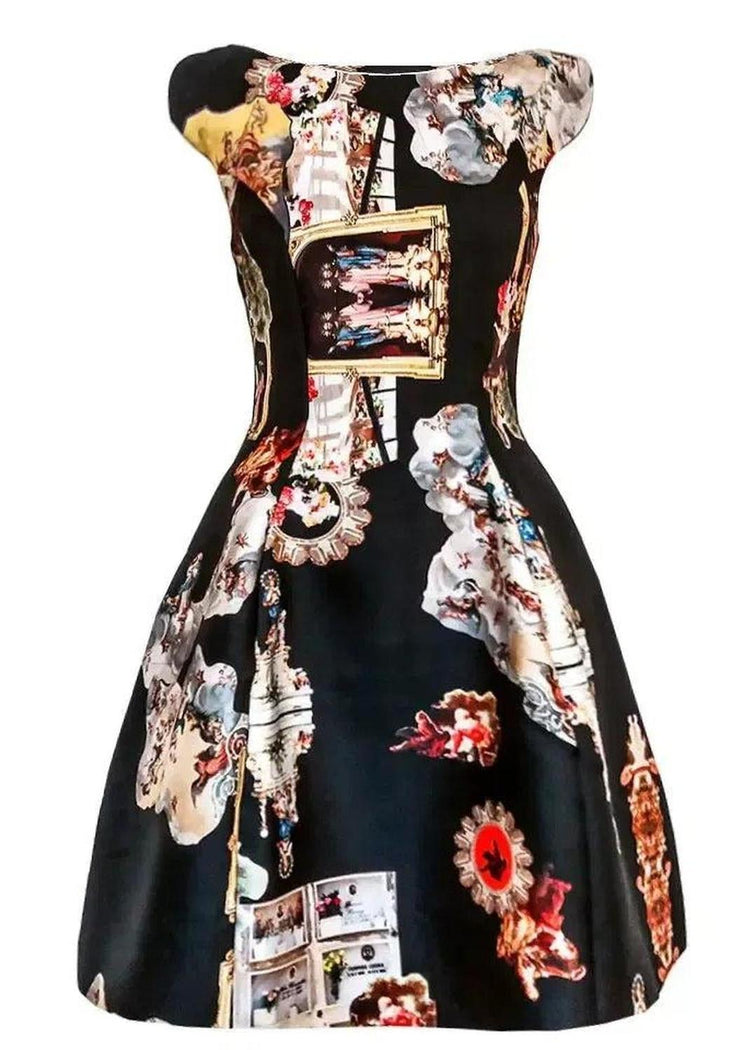 Midi Dress C - Sicily Black